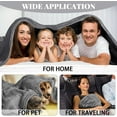 thumbnail image 3 of Fuebueo Clearance Fleece Blanket Throw/Travel/King/Queen/Bed Size Lightweight Blanket for Bed, Sofa, Couch, Movie Night, Camping, and Travel - Microplush - Ultra Soft Warm Blanket, 3 of 9