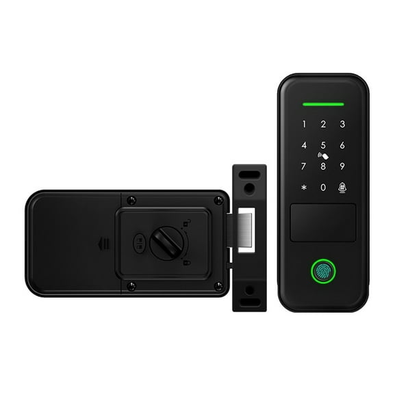 Fingerprint Outdoor Garden Lock Remote TUYA WIFI App Smart Life Code Keyless Smart Door Lock Electric Rim Lock
