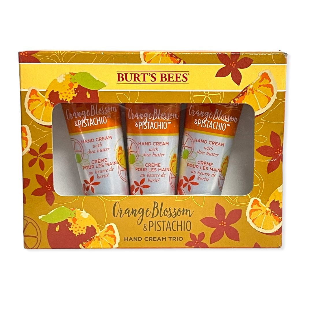 Burt's Bees Hand Cream with Shea Butter Trio Gift Set, Orange Blossom