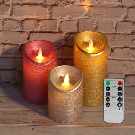 Spptty 3pcs Led Simulation Innovante De Fausse Bougie Sans Flamme Pour La Decoration De La Chambre A Coucher Walmart Canada