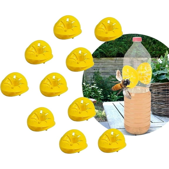 10Pack Hornet Traps Outdoor Hanging Indoor Outdoor Reusable Wasp Traps Hornet Hanging for Yellow Jackets Bee Catcher