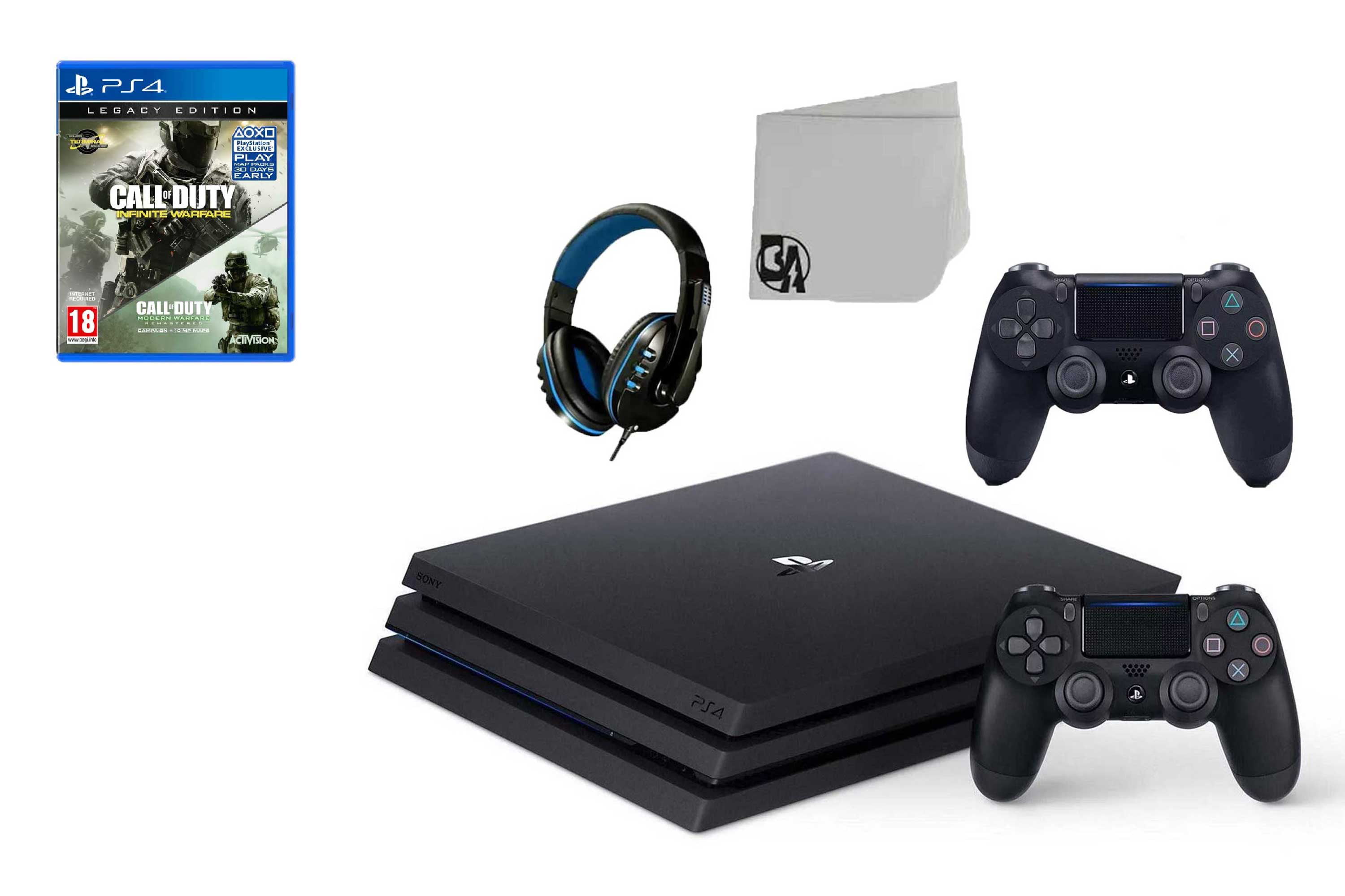 Isaac Asser Bagvaskelse Sony PlayStation 4 Pro 1TB Gaming Console Black 2 Controller Included with  FIFA-19 BOLT AXTION Bundle Used - Walmart.com