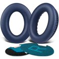 thumbnail image 1 of wonima44 Protein Leather Earpads Cushions for Bose Headphones, Replacement Ear Pads for Bose QuietComfort 15 QC15 QC25 QC2 QC35/Ae2 Ae2i Ae2w/SoundTrue & SoundLink Around-Ear Series - Navy Blue, 1 of 1