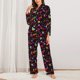 thumbnail image 2 of Balery Lgbt Rainbow For Pride Conjunto de Pijama con Estampado para Mujer, Conjunto de Dos Piezas con Manga Larga, Ropa de Dormir Suave con Bolsillos, Pijamas Cómodos-Medium, 2 of 7