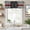 Black White Red, variant on Red American Flag Farmhouse Short Window Curtain Valances, Black White Striped US Flag Stars Rod Pocket Kitchen Valances for Living Room Bedroom Bathroom Cafe 42" x 12"