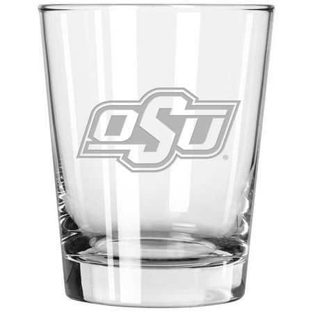 Oklahoma State Cowboys 15oz. Etched Double Old Fashioned Glass - No Size