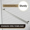 thumbnail image 4 of Altair 64" W x 76" H Framless Bypass Shower Door - Brushed Nickel, 5/16" Clear Tempered Glass, 4 of 14
