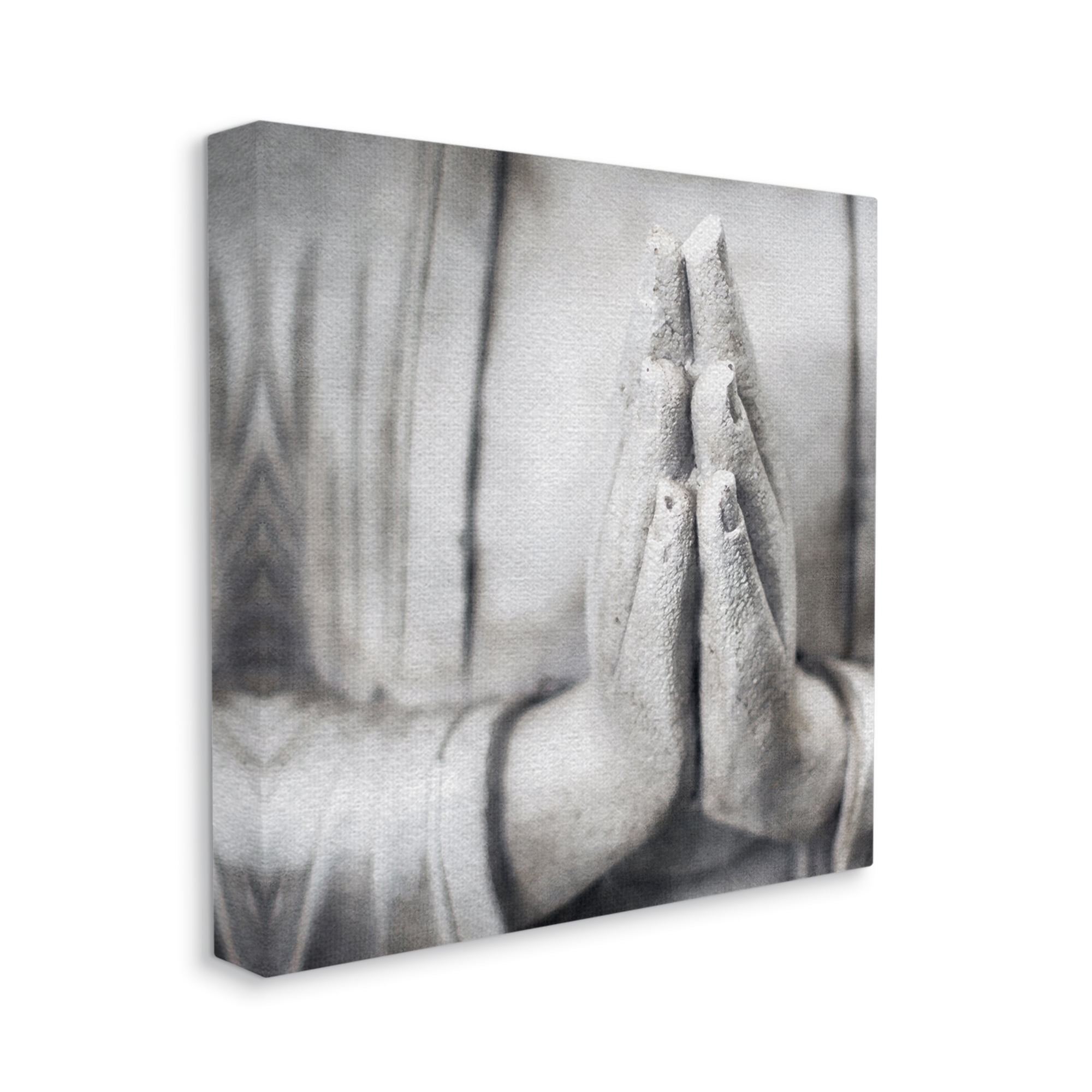 Stupell Industries Buddha Prayer Hands Figurative Photography Gallery Wrapped Canvas Print Wall Art, 17 x 17