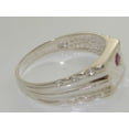 thumbnail image 5 of LBG 925 Sterling Silver Natural Ruby Mens Signet Ring - Size 7.25, 5 of 6