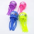 thumbnail image 6 of Jellyfish Shape Squeeze Ball Colorful Silicone Sensory Bead Filled Hand Grip Decompression Pinch Knead Slow Recovery Stretch Tentacles, 1 Count, 6 of 7