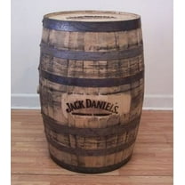 Jack Daniel’s Oak Branded Whiskey Barrel with Engraved Logo 53 gal Wine Making Barrel