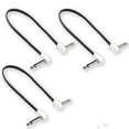 thumbnail image 1 of M MAKA Flat Low Profile Guitar Patch Cable 20 inch for Effects Pedals, 1/4 inch Right-Angle, White,  multicolor, 1 of 4