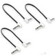 thumbnail image 1 of M MAKA Flat Low Profile Guitar Patch Cable 20 inch for Effects Pedals, 1/4 inch Right-Angle, White,  multicolor, 1 of 4