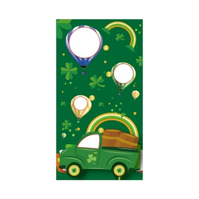Party Toss Game Flag Festival Game Banner Reutilizable Para Backyard Garden Party Green Car Sunnimix Juguetes para lanzar sacos de arena