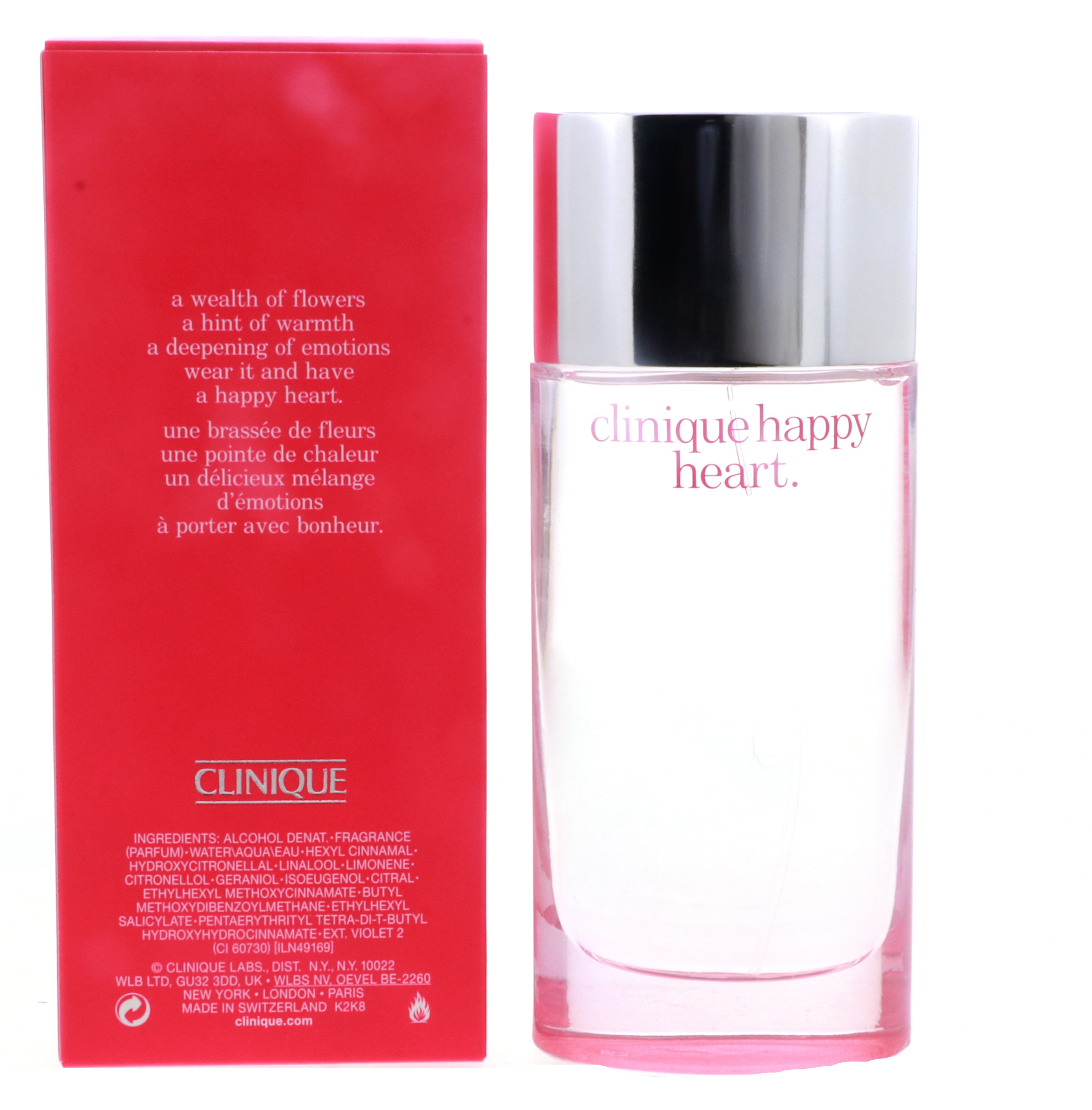 Clinique Happy Heart Perfume Spray, Eau De Parfum, oz for
