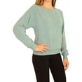 thumbnail image 2 of Aeropostale Womens Brushed Pajama Sweater, Blue, Juniors, X-Small, 2 of 5