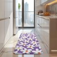 thumbnail image 4 of Purple Daisy Flower White Blooms Pattern Kitchen Rug Mat,Kitchen Runner Rugs Non Skid Washable,Decorative Kitchen Floor Mats for Kitchen,Sink,Laundry,17"x47.2", 4 of 7
