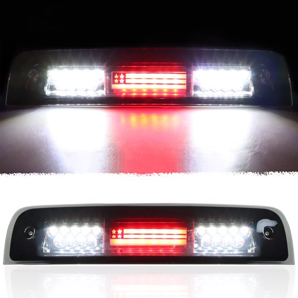Tresound 3rd Third Brake Light for 2009-2017 Dodge Ram 1500 2500 3500 cargo Light LED High Mount Lamp (Smoked Lens)