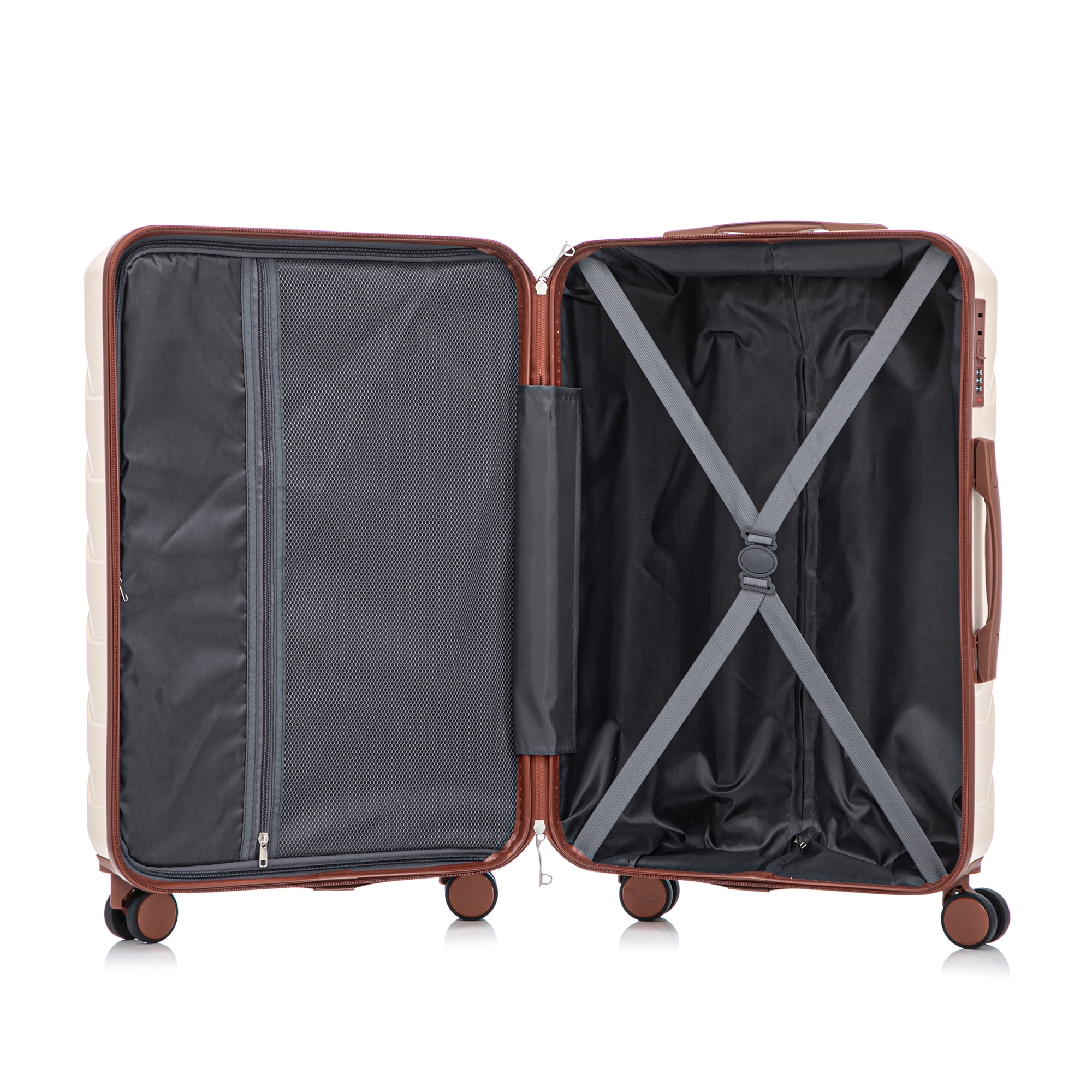 Luggage Sets 3 Piece(20/24/28), Expandable Carry On Suitcase with ABS Spinner Wheel TSA Lock