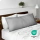 thumbnail image 5 of Funda de Almohada Corporal Bare Home Cierre de Cremallera Ultra Suave Doble Cepillado Gris Claro, 5 of 8