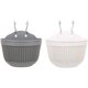 thumbnail image 1 of Macetas colgantes Maceta de plástico con drenaje y 4 ganchos para macetas colgantes 2 piezas para macetas colgantes de pared para plantas de interior y exterior Ofspeizc YQ-0228, 1 of 5