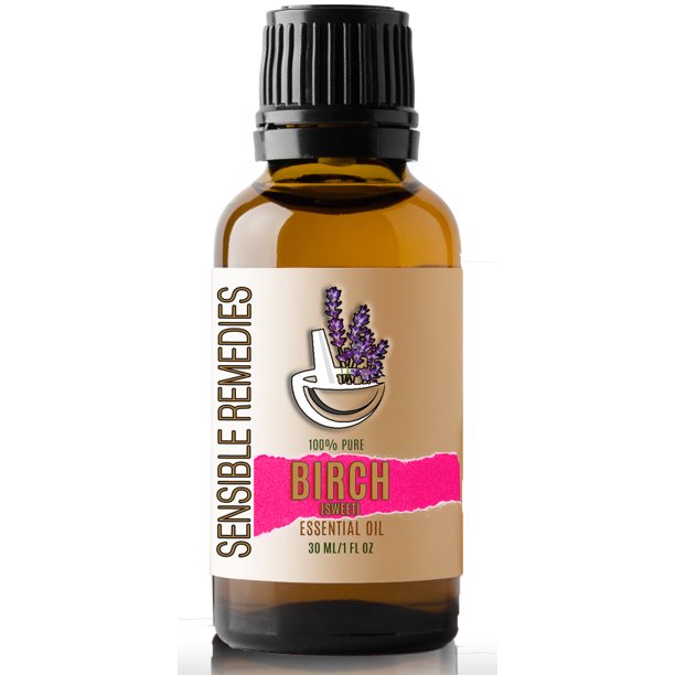 Sensible Remedies Birch (Sweet) 100 Pure Therapeutic Grade Essential