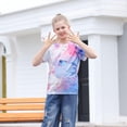 thumbnail image 4 of Lanbubble Girls Short Sleeve Graphic T-Shirt Fashion Cat Tee, Sizes 7-12, 4 of 7