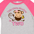 thumbnail image 4 of Inktastic Little Monkey Girl 2nd Birthday Girls Toddler T-Shirt, 4 of 5