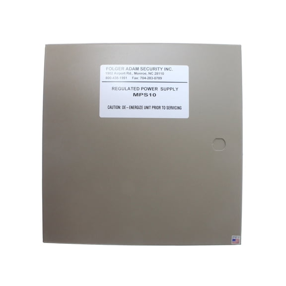 Folger Adam Security MPS10 MPS Regulated Power Supply, 115 Vac @ 600Ma 5060 Hz