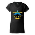 thumbnail image 2 of The Ghost Of Kyiv Womenâ€™s Standard V-Neck Tee, Black, Small, 2 of 4