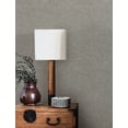 thumbnail image 3 of Chesapeake Chambray Grey Fabric Weave Wallpaper, 3 of 7