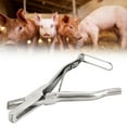 thumbnail image 1 of Pig Ear Tag Plier, Stainless Steel Animal Ear Notcher With Safe Buckle For Cattle Sheep Goats Identification, 1 of 8