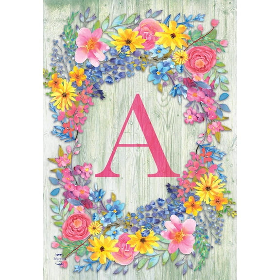 Briarwood Lane Spring Garden Flag 12x18 For Outdoor Spring Monogram Letter a For Spring Garden Flag Flags For Outside