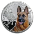 thumbnail image 1 of 2014 Niue Proof Silver Man's Best Friends Dogs German Shepherd, 1 of 3