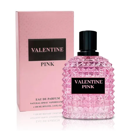 Valentine Pink Eau de Parfum Spray for Women, 3.4 fl oz / 100 ml