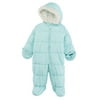 Carters Infant Girls Mint Green Polka Dot Snowsuit Baby Pram Snow Suit