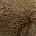 thumbnail image 2 of Carmel Dark Taupe Vegan Shearling Accent Chair, 2 of 7