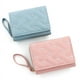 thumbnail image 2 of Cartera para mujer, tarjetero de tres pliegues, de piel sintética, monedero corto para varias tarjetas, 2 of 5