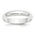 thumbnail image 3 of Platinum 4mm Half-Round Featherweight Band Ring Size 10, 3 of 6