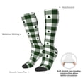 thumbnail image 4 of Fuzoiu Green White Lumberjack Plaid Print Adult Stockings,Crew Socks,Unisex Fashion Socks, Casual Sports Socks,Comfortable Crew Socks for Everyday Wear and Sports, 4 of 6