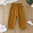 thumbnail image 5 of Gibobby Boys Pants Toddler Boys Pants Lightweight Trousers 12 Months 2T 3T 4T 5T Kids Winter Casual Solid Sweatpants With Drawstring Toddler Pull On Pants(4-5 Years,Brown), 5 of 6