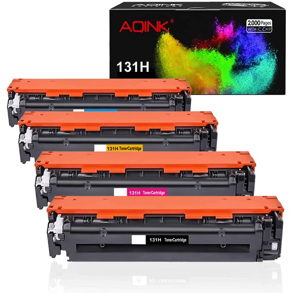 UinVirgin Compatible LBP7110Cw Toner Replacement for Canon 131H Toner Cartridge for use in Canon ImageClass LBP7110Cw MF628C MF624Cw MF8280Cw (BCMY,4-Pack)