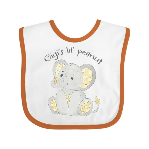 Inktastic Gigi's Lil' Peanut Boys or Girls Baby Bib