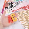 thumbnail image 4 of 416 Piezas de Calcomanías de Letras de Vinilo, 2 Hojas de Calcomanías de Alfabeto Negro Autoadhesivas de 1/2 Pulgada para Manualidades DIY, 4 of 5