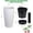 White, variant on Acekid 2PC 30 Inch Tall Outdoor Planters - Self Watering Planters with Water Level Monitor, White