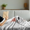 thumbnail image 3 of Birthday Soft Flannel Fleece Throw Blanket, Sloth Self Portrait Smiling Face with a Bow Tie Click Shoot Speckles Hand Drawn, Cozy Plush for Indoor and Outdoor Use, 50" x 60", Multicolor, by Ambesonne, 3 of 5
