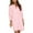 Pink, variant on OSOLU Women Casual Solid Color Dress Long Sleeve Turtleneck Pocket Dress Shirt Blouse Split Hem Casual Loose Dress Comfort Sundress Dresses For Women 2025 Elegant Classy