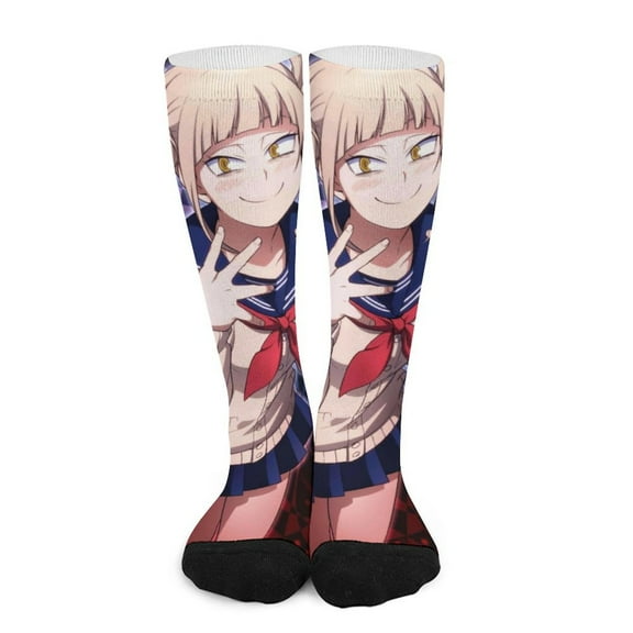 Himiko Toga Compression Socks For Women And Men Support Knee High Socks For Running Hiking Athletic Nursing