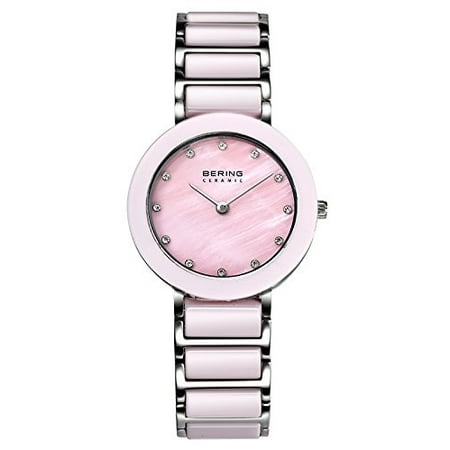 BERING Time 11429-999 Women's Ceramic Collection Watch with Stainless steel Band and scratch resistant sapphire crystal. Designed in