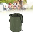 thumbnail image 1 of Zippered Garbage Can Camping Trash Can Waste Container with Zippered Lid 24 Gallons Foldable Portable Garden Garbage Container for Outdoor Picnic Garden, 1 of 7